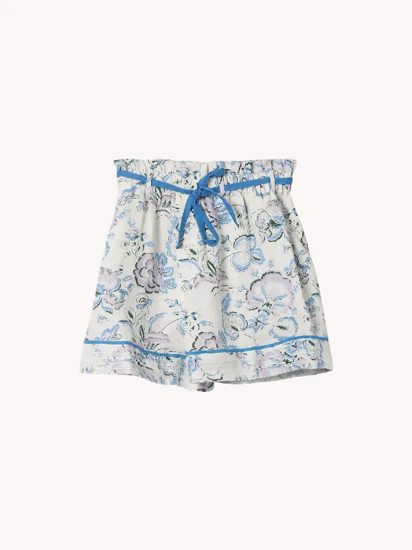 Paperbag waist shorts – Shorts with a gathered, elastic waist and often a belt, creating a relaxed and stylish fit.CAROLINE SHORT