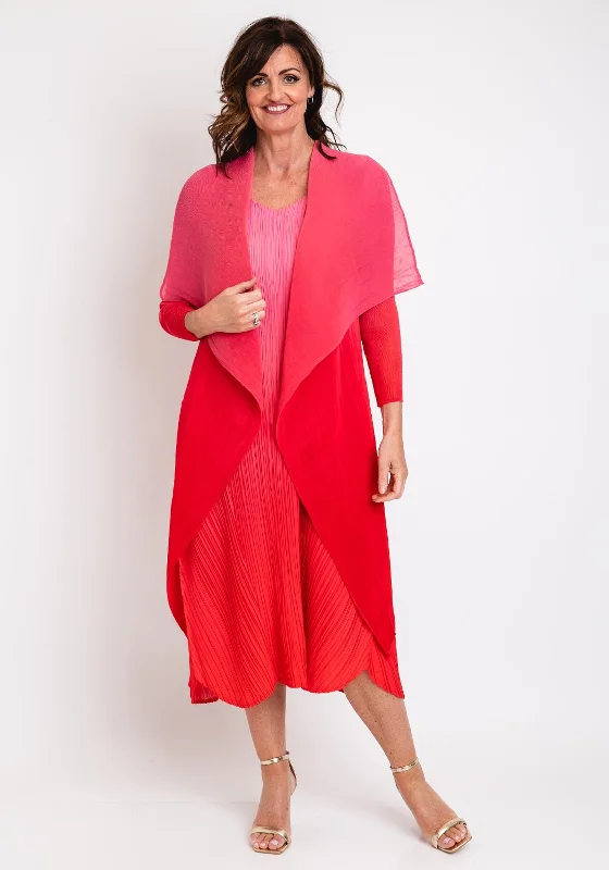 Maxi dress – Long dress that typically reaches the ankles or floor, offering a flowing and elegant look.Alquema One Size Ombre Chiffon Dress & Jacket, Rosehip