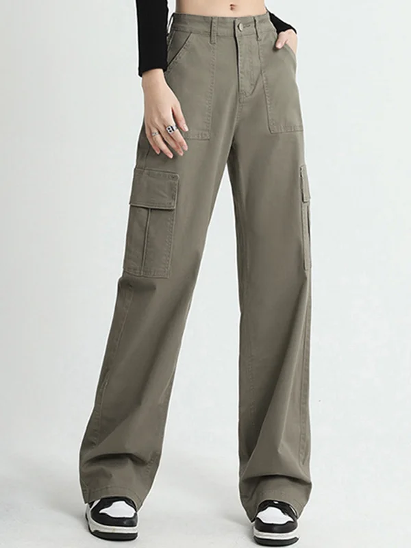 Slim-fit trousers – Trousers that are form-fitting and narrow through the legs.BerryBetty - Cargo Baggy Wide Leg Pants