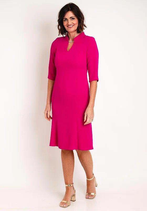 Tea-length dress – Dress that falls between the knee and ankle, perfect for more formal or vintage-inspired occasions.Christina Felix Fishtail Dress, Pink