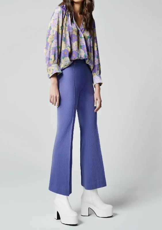 Stretch trousers – Trousers made with a small amount of spandex or elastane for added stretch and flexibility.Cropped Pintuck Pant In Deep Mauve