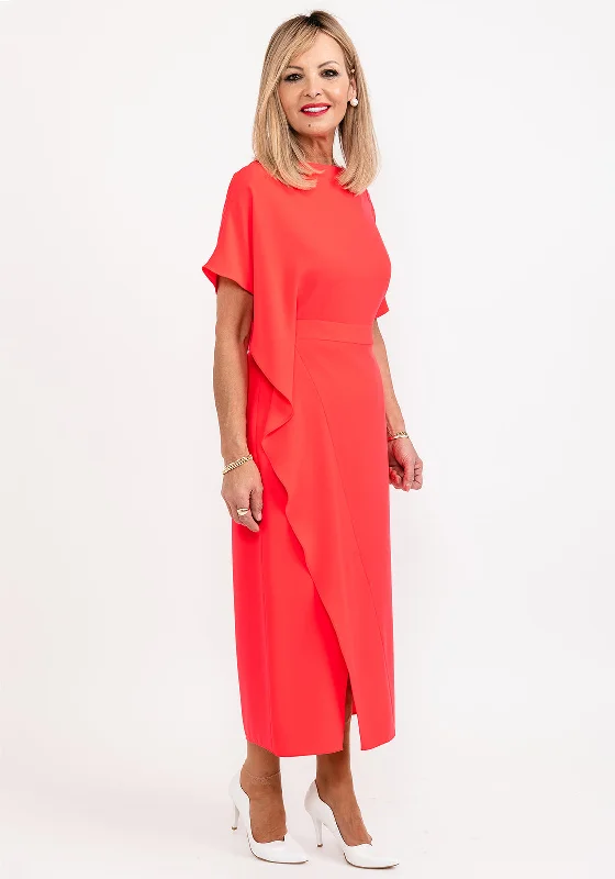 Maxi dress – Long dress that typically reaches the ankles or floor, offering a flowing and elegant look.Ella Boo Drape Side Detail Maxi Dress, Red