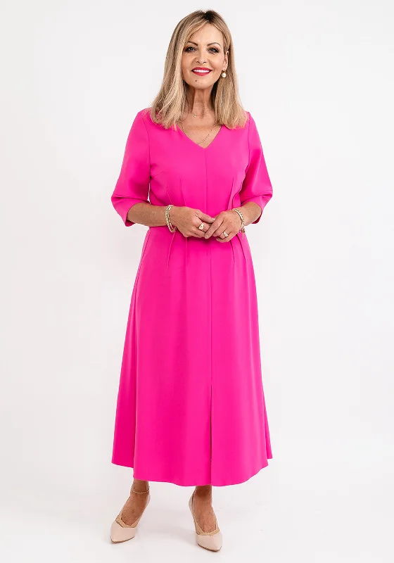 Mini dress – Short dress that usually ends above the knee, often casual or party wear.Ella Boo Seamed Ruching Maxi Dress, Pink