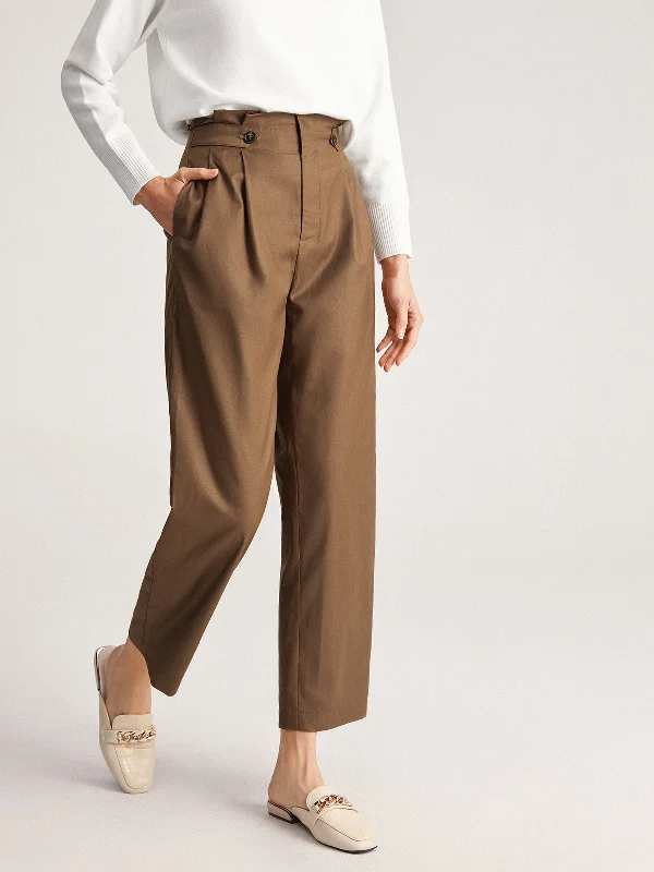 Bootcut trousers – Slightly flared at the bottom, designed to accommodate boots underneath.BerryBetty - Feeling Free Wide Leg Dress Pants