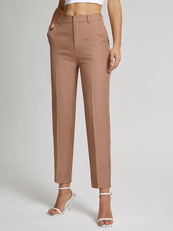 Straight-leg trousers – Trousers with a consistent width from hip to ankle, not tapered or flared.BerryBetty - High Waisted Cropped Skinny Straight Leg Trousers