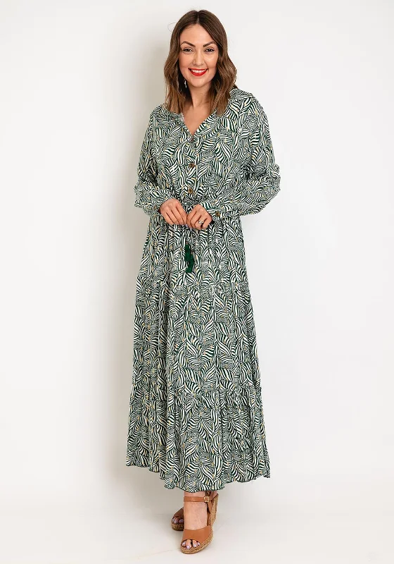 Corset dress – Dress designed with a built-in corset or lace-up feature to create a cinched, structured waist.Serafina Collection One Size Drawstring Waist Maxi Dress, Green