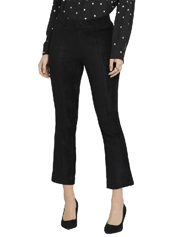 Paperbag waist trousers – Trousers with a gathered waistband, often cinched with a belt for added style.NYDJ Suede Black Bootcut Jean