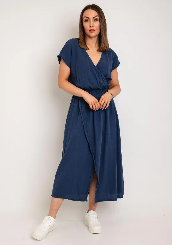 Tulle dress – Dress made with soft, voluminous tulle fabric, often worn for formal occasions or as part of a bridal outfit.One Life Marion Wrap Maxi Dress, Neptune