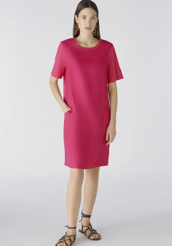 Ball gown dress – Formal, full-skirted dress often worn for weddings, proms, or galas.Oui Linen Cotton Shift Dress, Pink