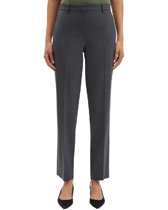 Elastic waist trousers – Trousers with an elasticated waistband for a more comfortable, stretchy fit.Theory Treeca Wool-Blend Pant