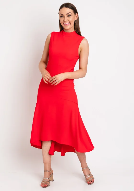 Bodycon dress – Tight-fitting dress that hugs the body and emphasizes curves.This Girl’s Curiosity Dipped Hem Maxi Dress, Coral