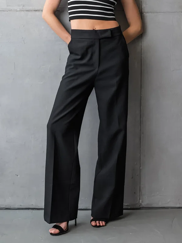 Slim-fit trousers – Trousers that are form-fitting and narrow through the legs.BerryBetty - Utility Straight Leg Pants