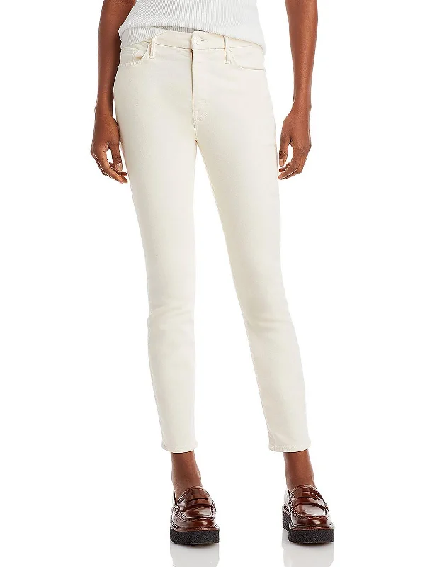 Bootcut trousers – Slightly flared at the bottom, designed to accommodate boots underneath.Womens High Rise Slimming Ankle Jeans