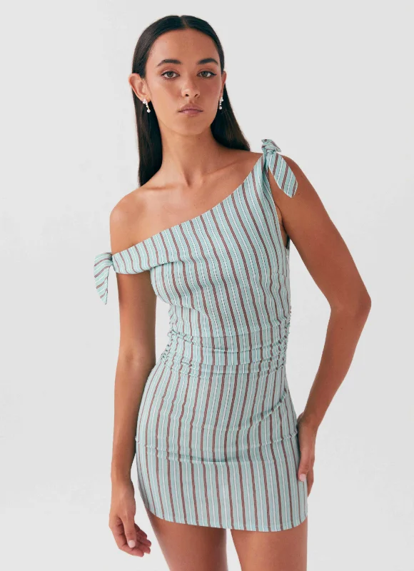 Cargo skirt – Skirt with utility-style pockets, similar to cargo pants.Amazonia Linen Mini Dress - Coastal Stripe