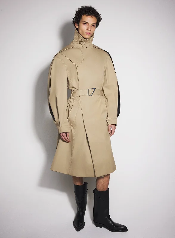 Padded – With extra filling for warmthbeige belted trenchcoat