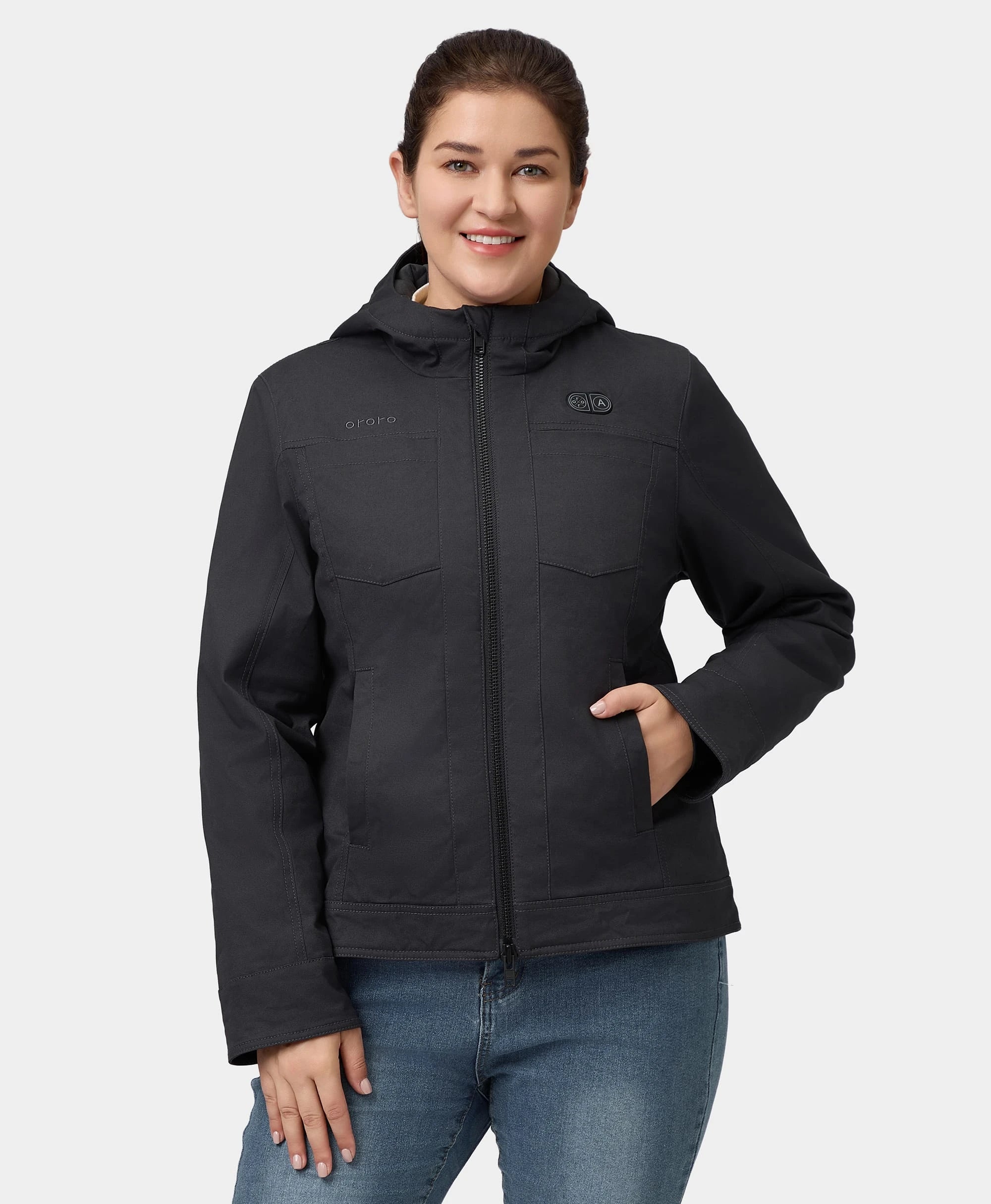 Stretch – Stretchy fabric for comfort and flexibilityCheyenne Women's 5-Zone Dual-Control Heated Canvas Jacket