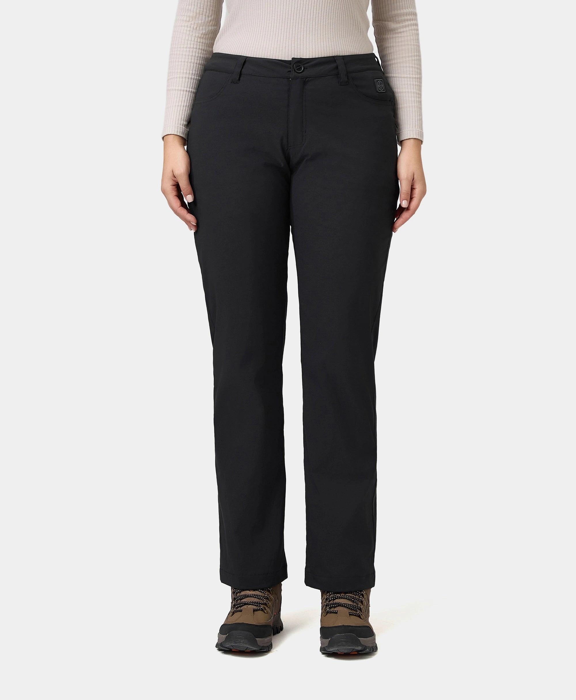 Cropped – Short in length, above the waistHudson Women's Heated Casual Pants