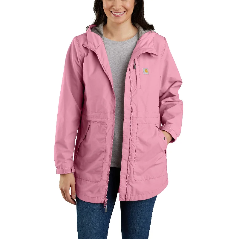 Breathable – Allows airflow, keeps you coolRain Defender® Relaxed Fit Lightweight Coat