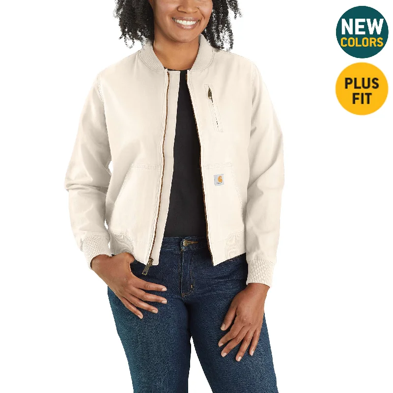 Stretch – Stretchy fabric for comfort and flexibilityRugged Flex® Relaxed Fit Canvas Jacket