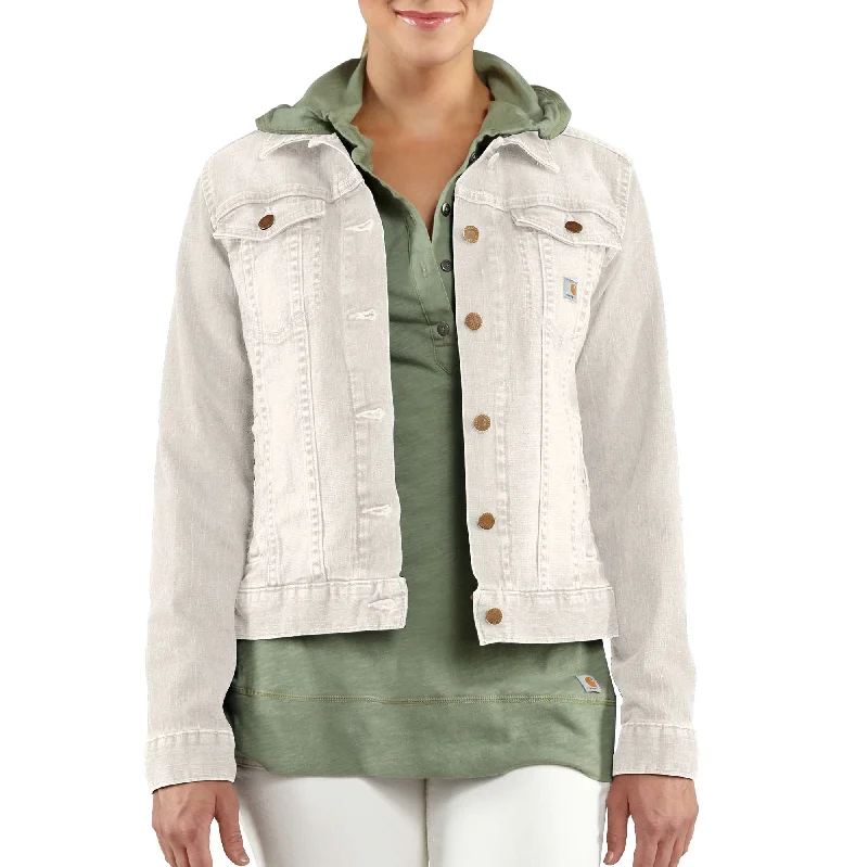 Military-inspired – Features like epaulets or button details that resemble military uniformsTucker Jean Jacket