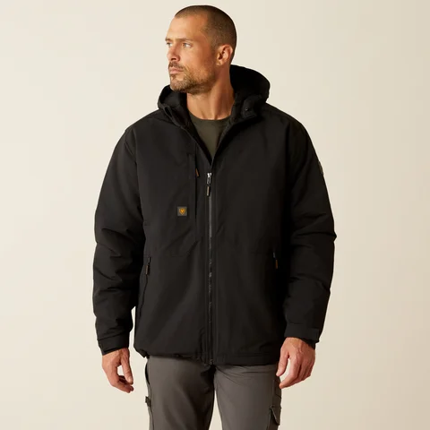 Men's Rebar Cordura Ripstop Insulated Jacket - Black