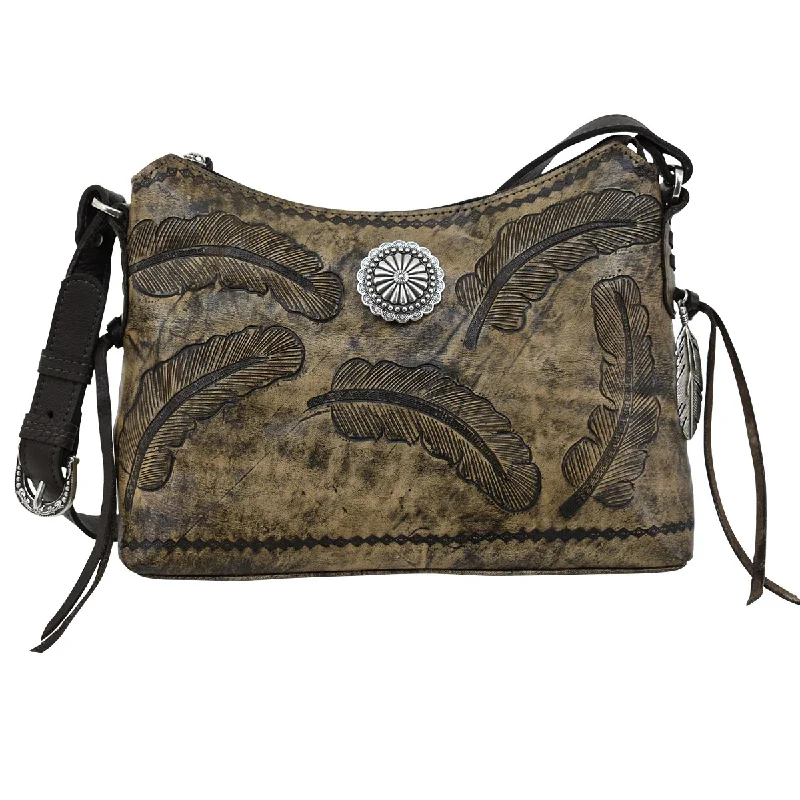 Sacred Bird Zip-Top Shoulder Bag