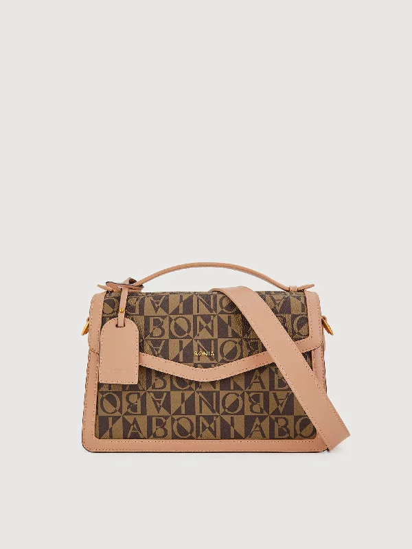 Irma Monogram Top Flap Crossbody Bag