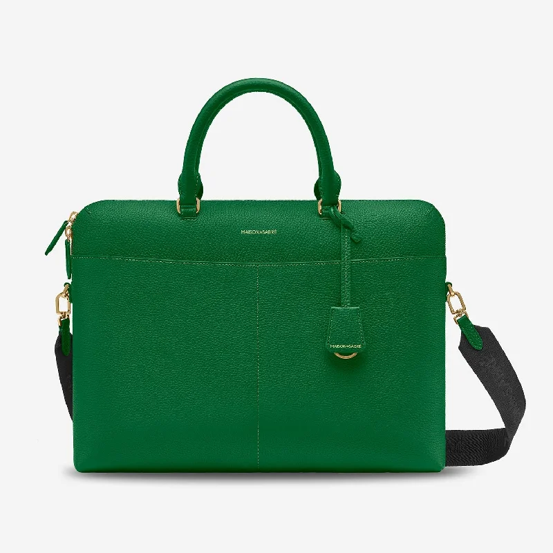 The Laptop Bag - Emerald Green