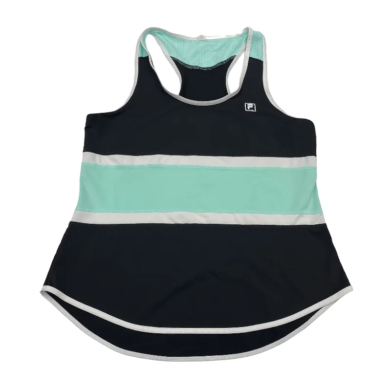 Mesh vest – Light, breathable vest made from mesh fabric, perfect for layering or workoutsBLACK ATHLETIC TANK TOP by FILA Size:L