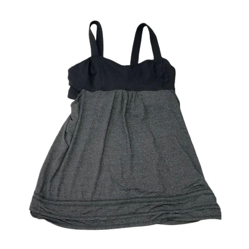 Cowl neck vest – Vest with a draped, loose-fitting neck for added styleBlack & Grey  Athletic Tank Top By Lululemon  Size: M