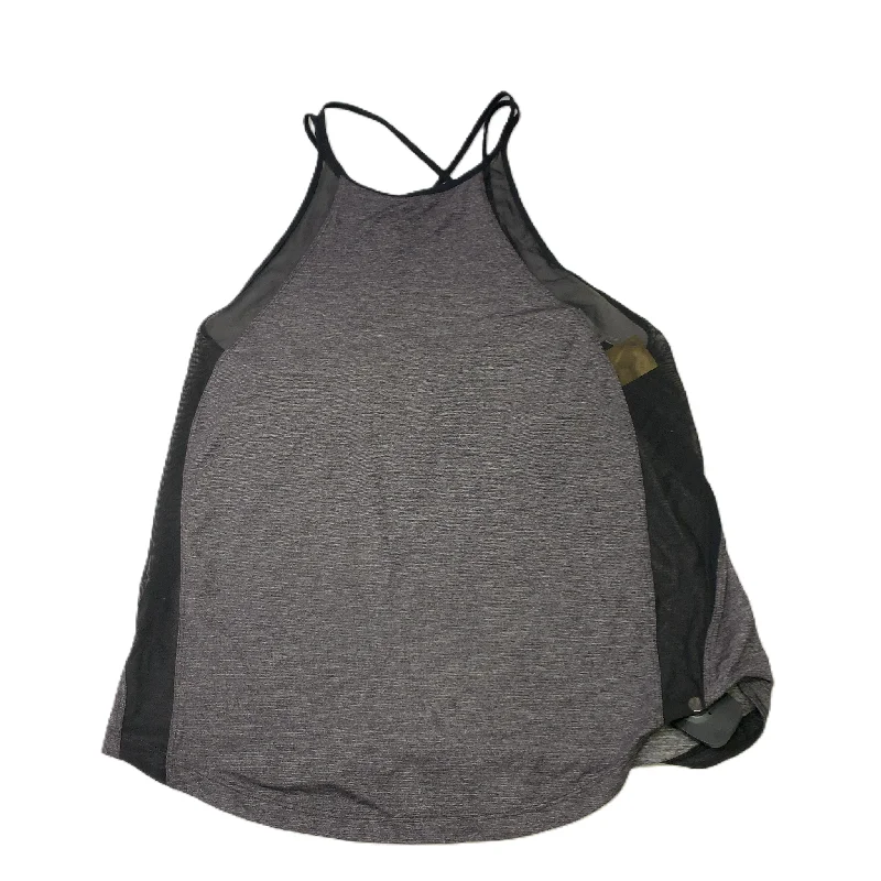 Mesh vest – Light, breathable vest made from mesh fabric, perfect for layering or workoutsBlack & Grey  Athletic Tank Top By Lululemon  Size: S