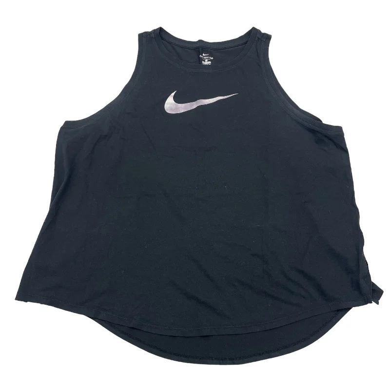 Denim vest – Classic vest made from denim fabricBLACK NIKE APPAREL ATHLETIC TANK TOP, Size 3X