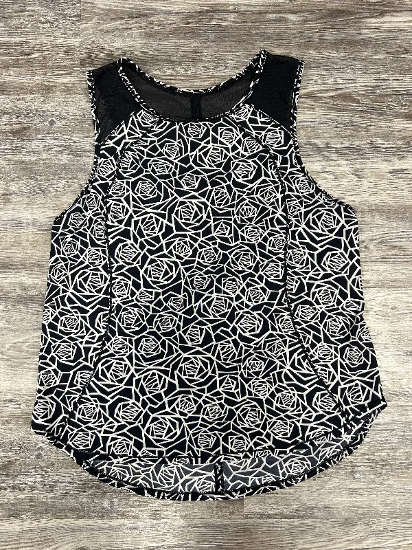 V-neck vest – Vest with a V-shaped neckline for a flattering fitBlack & White Athletic Tank Top Lululemon, Size L