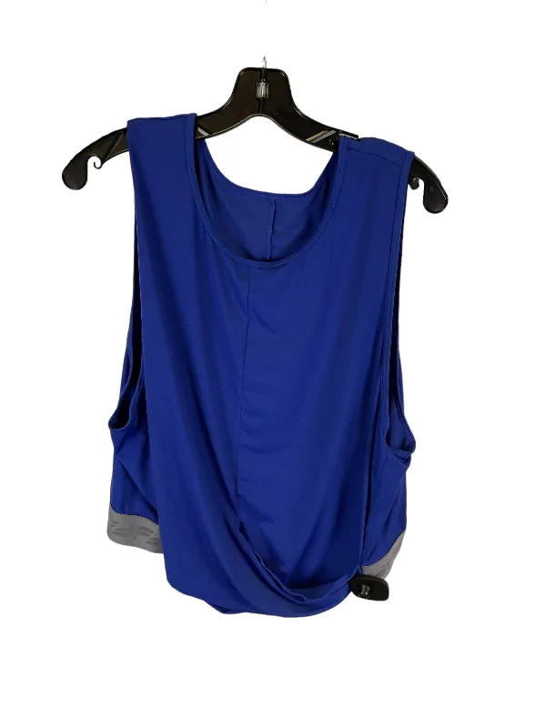 Peacoat vest – Vest inspired by the double-breasted design of a peacoatBlue Athletic Tank Top Fabletics