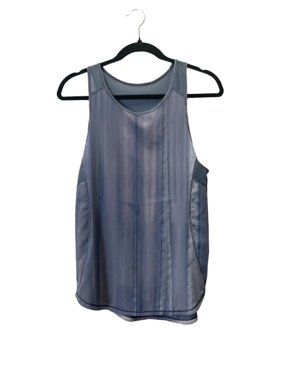 Peplum vest – Vest with a flared, ruffled bottom for a feminine silhouetteBlue Athletic Tank Top Lululemon, Size S