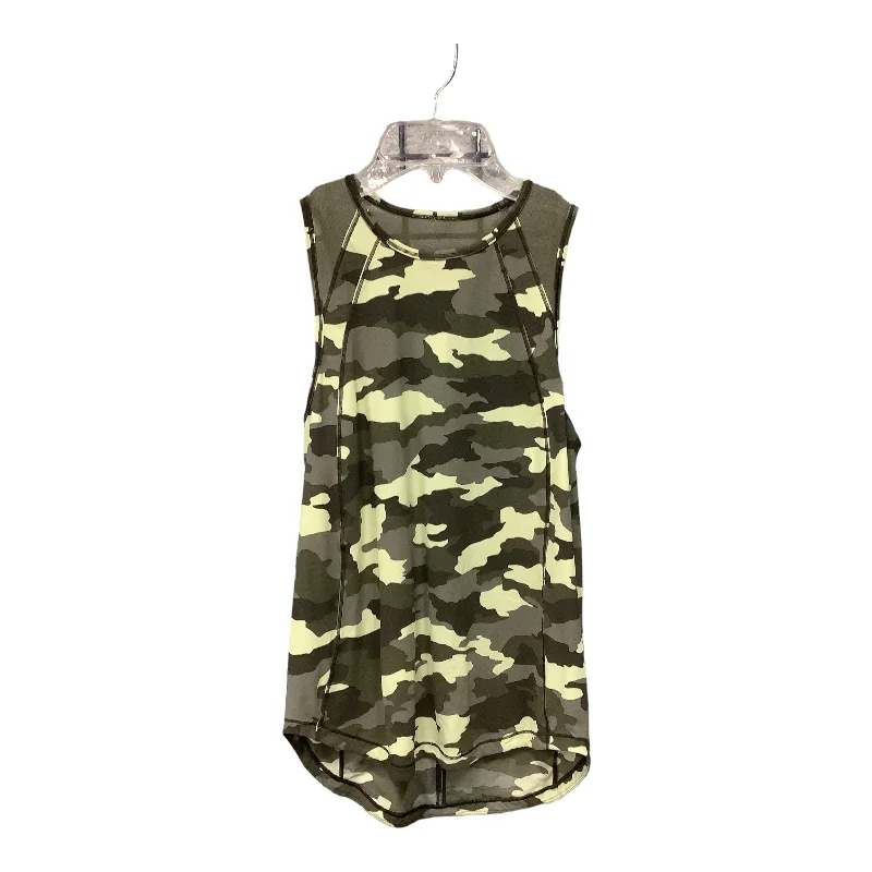 Athletic vest – Sporty, performance-focused vest, often made of breathable or moisture-wicking fabricCamouflage Print Athletic Tank Top Lululemon, Size Xs