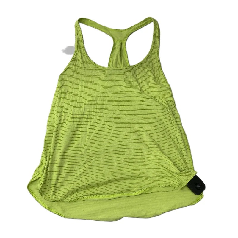 Down vest – Filled with down feathers for insulationGreen  Athletic Tank Top By Lululemon  Size: M