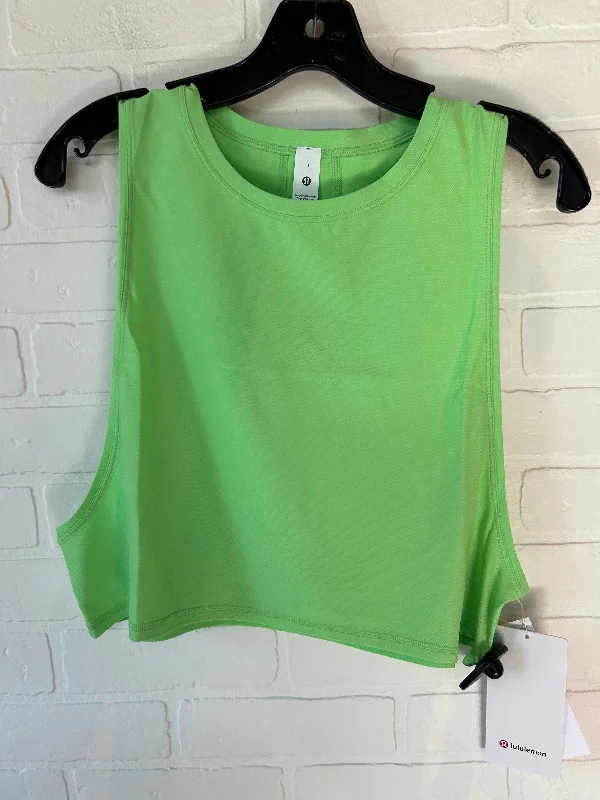 Cropped vest – Shortened length, typically above the waistGreen Athletic Tank Top Lululemon, Size M