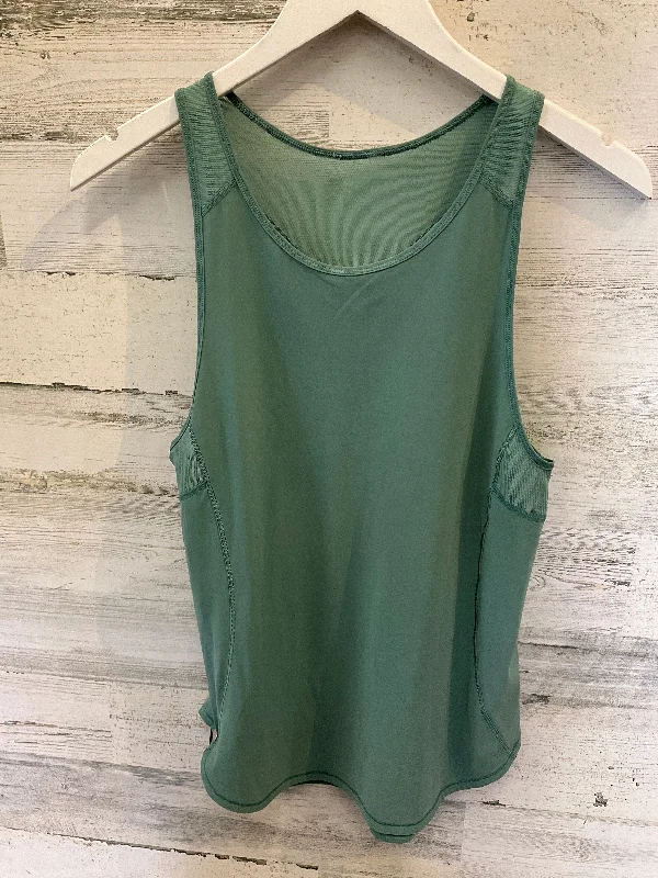 Utility vest – Practical vest with multiple pockets, often made of durable fabricGreen Athletic Tank Top Lululemon, Size S