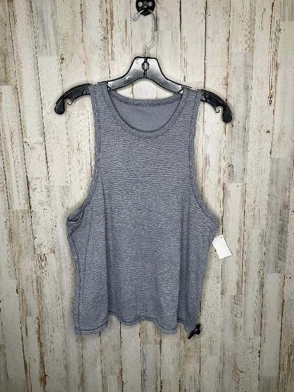 Quilted vest – Vest with a stitched pattern for texture and warmthGrey Athletic Tank Top Lululemon, Size L