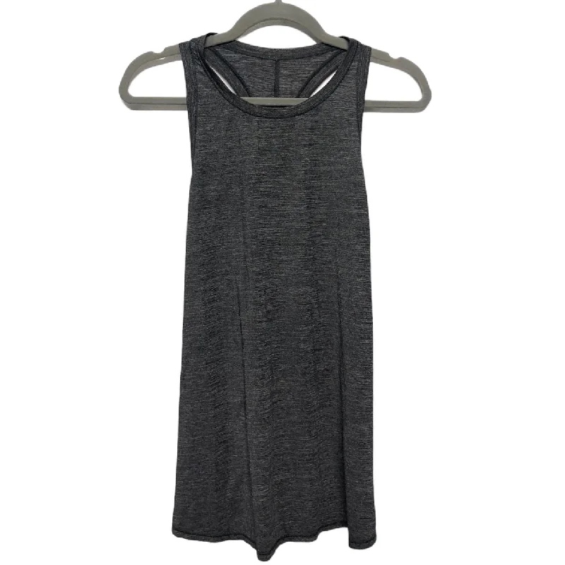 Peplum vest – Vest with a flared, ruffled bottom for a feminine silhouetteGrey Athletic Tank Top Lululemon, Size Xl