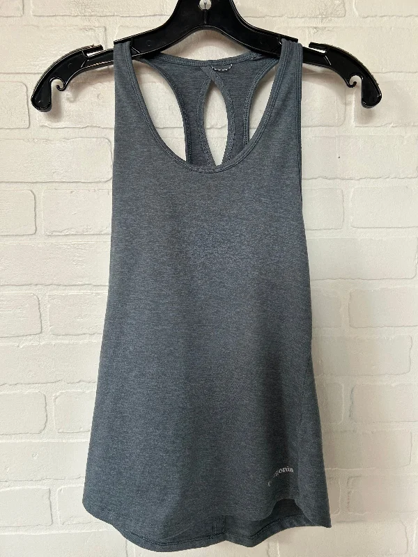 Belted vest – Vest with an attached belt to cinch at the waistGrey Athletic Tank Top Patagonia, Size S