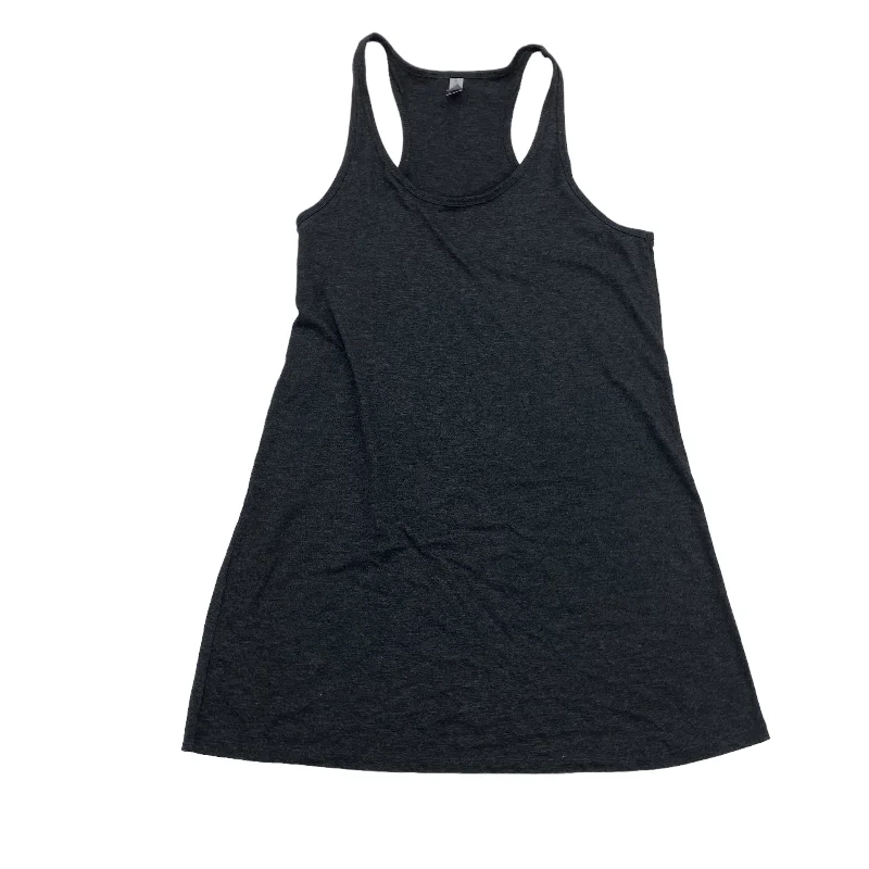 Long vest – Extended length vest, often reaching mid-thigh or kneeGREY NEXT LEVEL ATHLETIC TANK TOP, Size XL