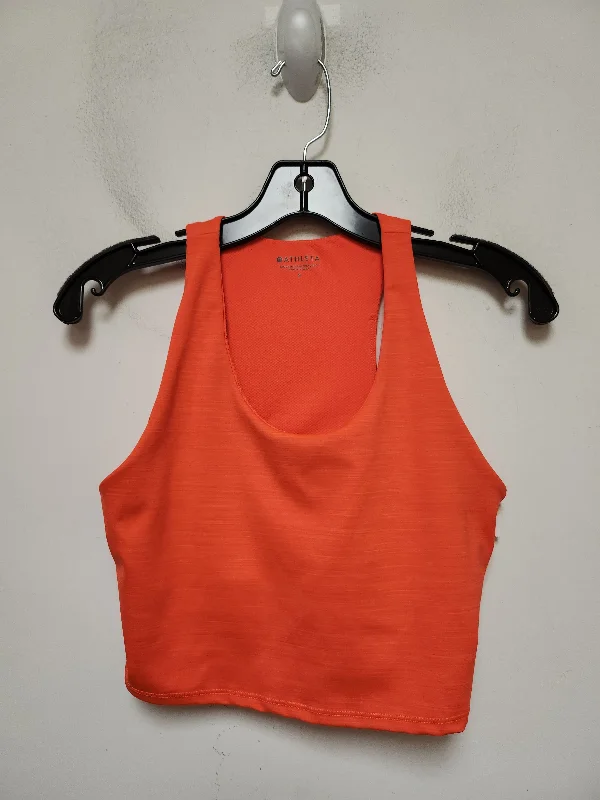 Mesh vest – Light, breathable vest made from mesh fabric, perfect for layering or workoutsOrange Athletic Tank Top Athleta, Size S