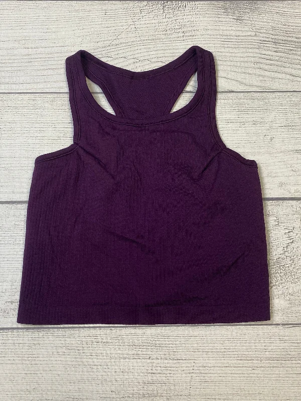 Hippie-style vest – Bohemian-inspired vest, often with fringe or ethnic patternsPurple Athletic Tank Top Lululemon, Size 6