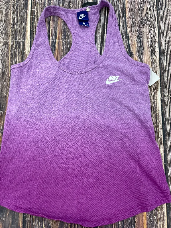 Button-up vest – Vest with buttons or a buttoned front closurePurple Athletic Tank Top Nike, Size M