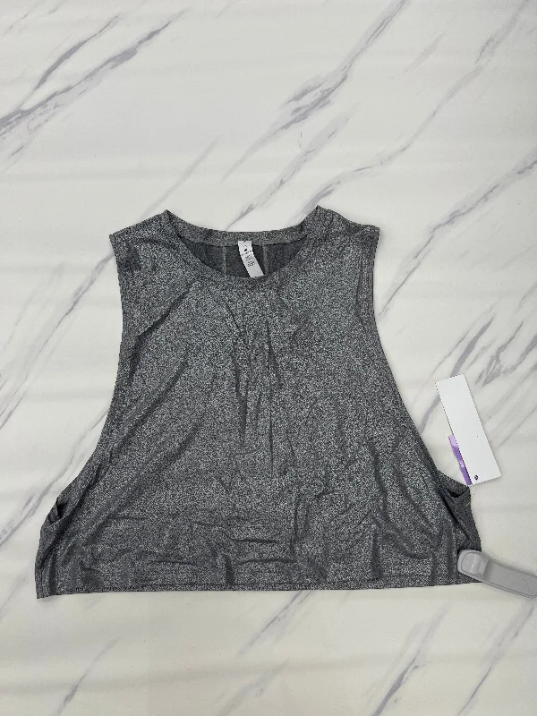 Hooded vest – Vest with an attached hood for extra warmth and styleSilver Athletic Tank Top Lululemon, Size 10