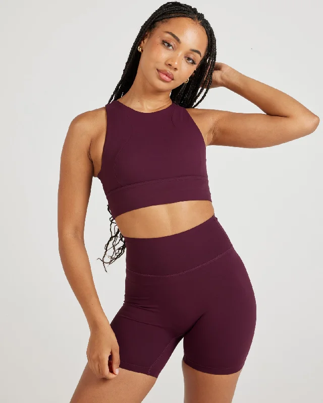 Seamless sports bra – Sports bra made without seams for a smooth, chafe-free fit.Airey Arch Bra - Cherry Cola