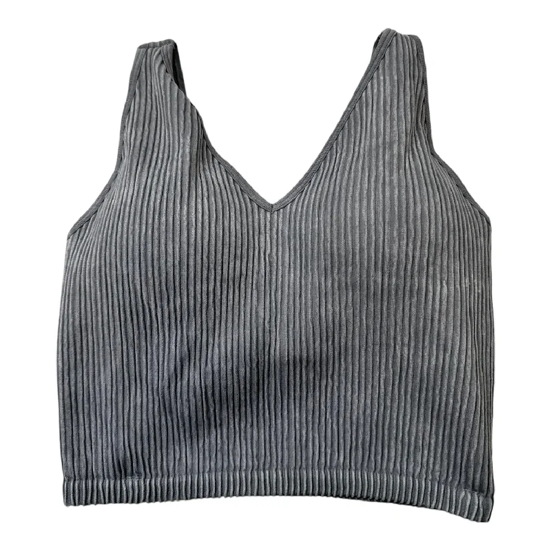 Push-up sports bra – Sports bra with added padding or structure to lift and shape the bust, providing extra support.Athletic Bra By 90 Degrees By Reflex In Grey, Size: M