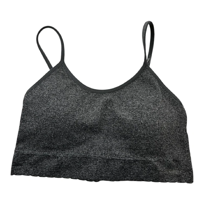 Sports bra with removable padding – Sports bra with padding that can be removed or adjusted for customized support and shape.Athletic Bra By Danskin In Charcoal, Size: L